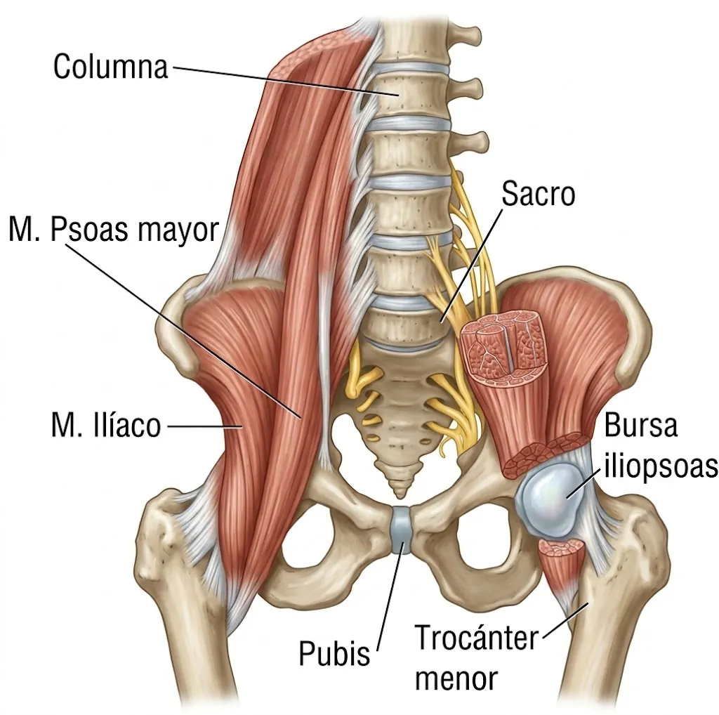 Anatomía del iliopsoas