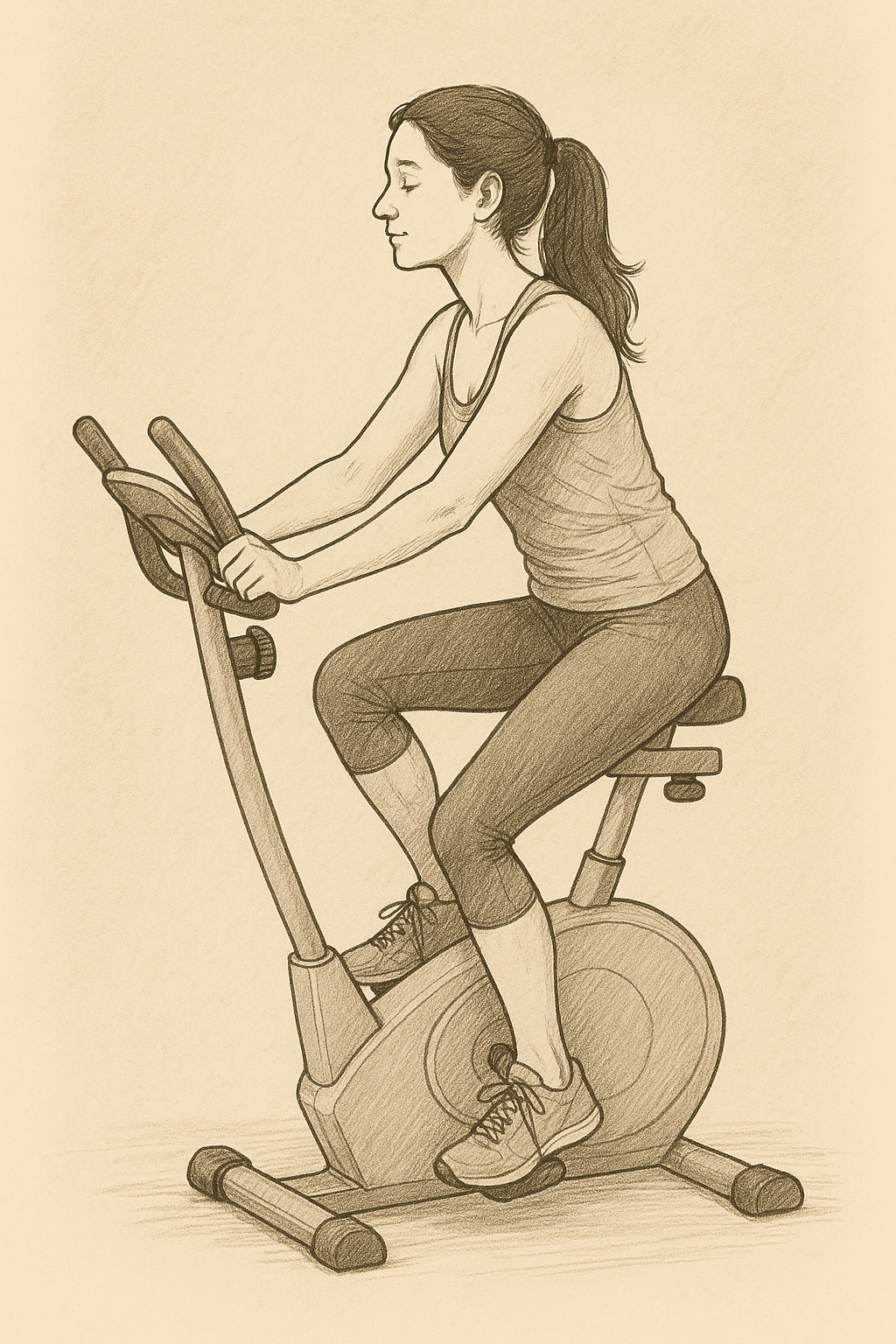 Bicicleta estática suave