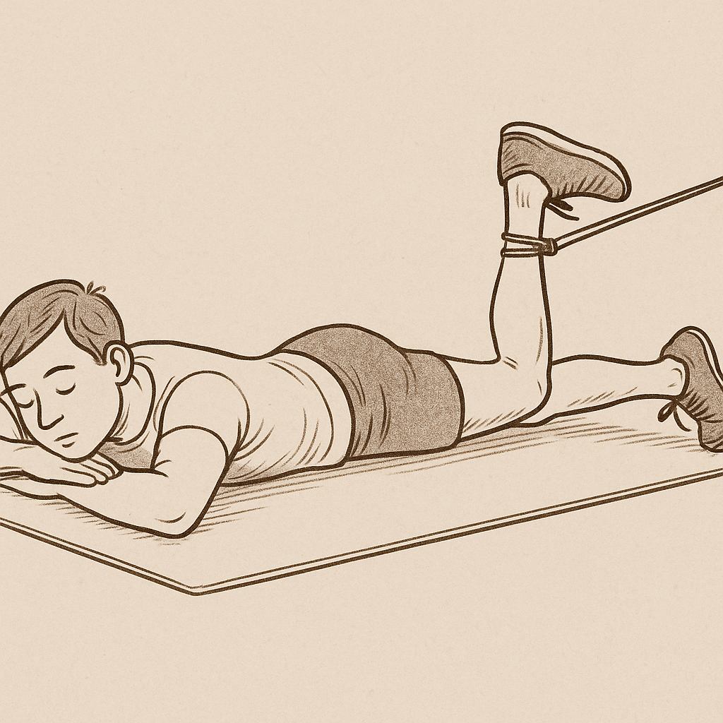 Fortalecimiento isquiotibiales con banda