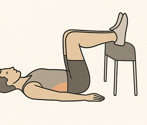 Marcha en supino con control de core