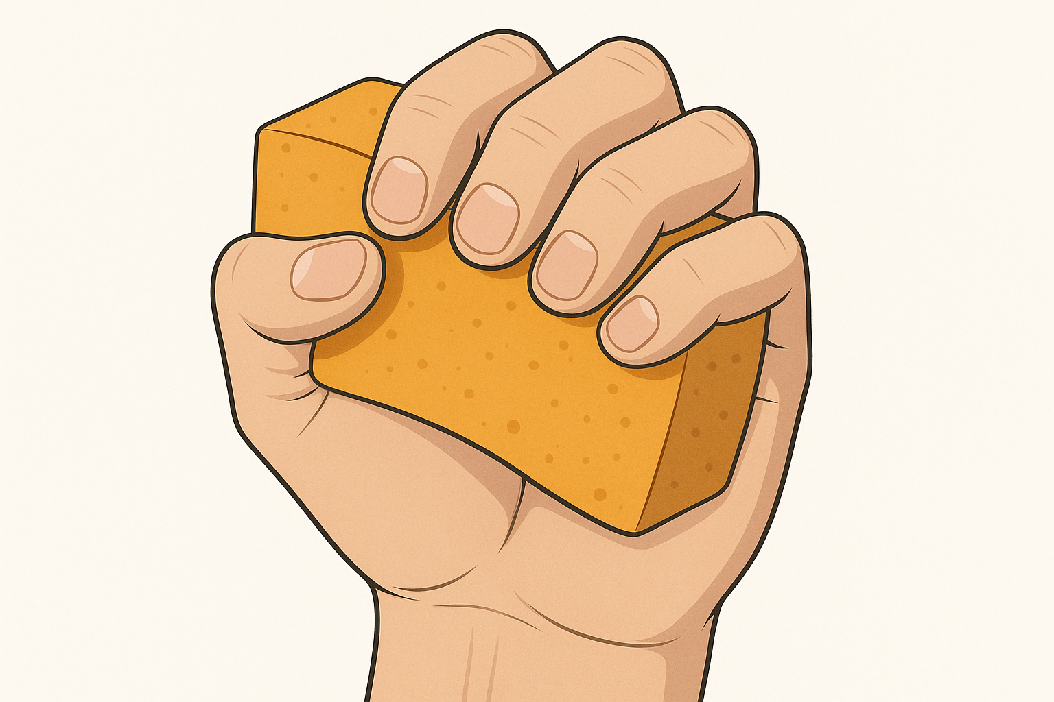 Ejercicio con esponja