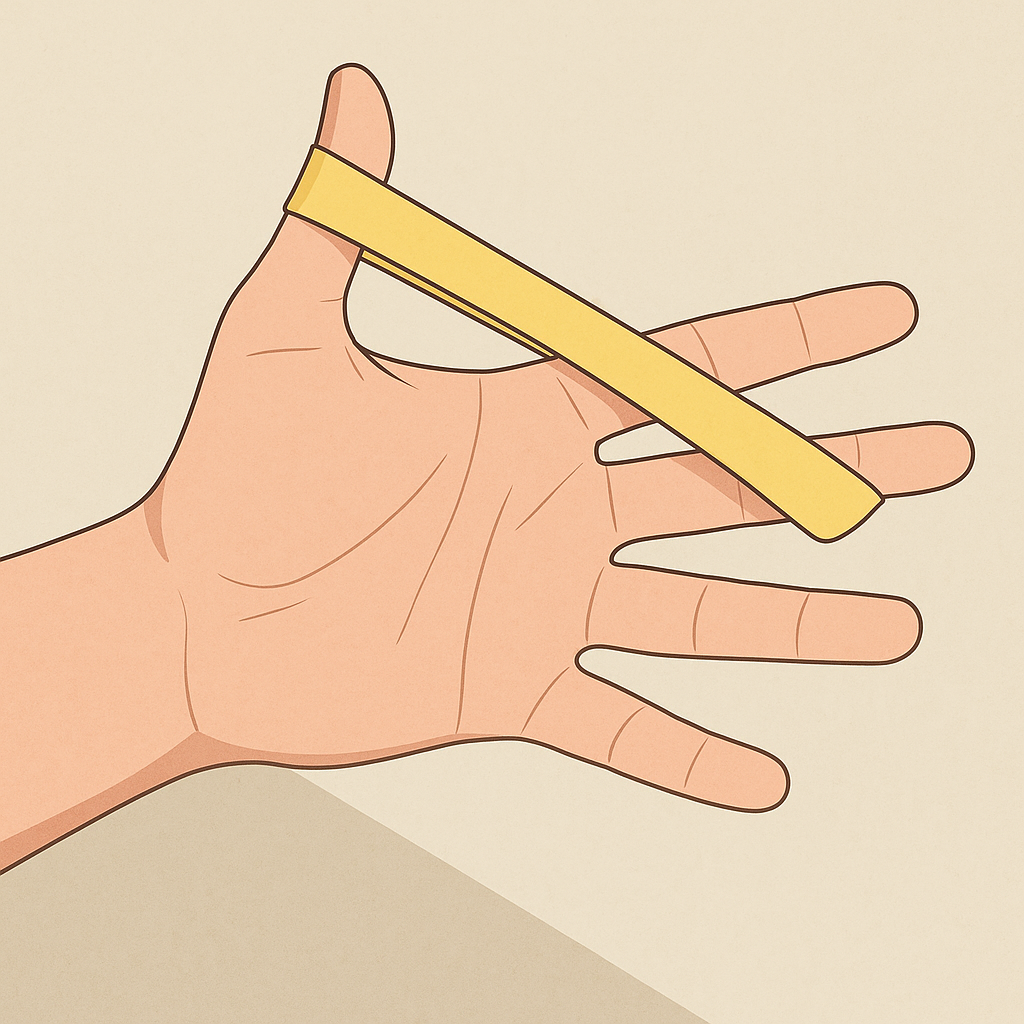 Ejercicio con goma elástica