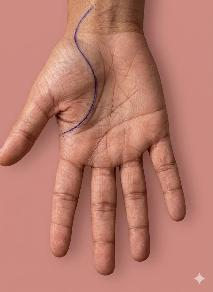 Incisión quirúrgica del flexor radial del carpo