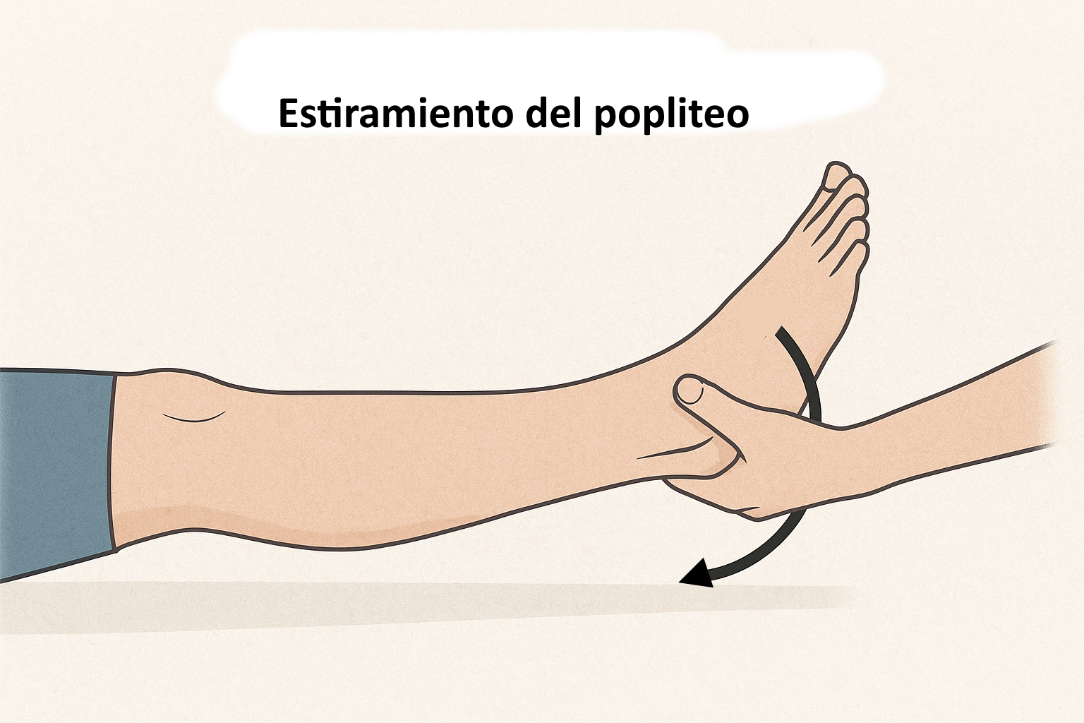 Estiramiento del poplíteo