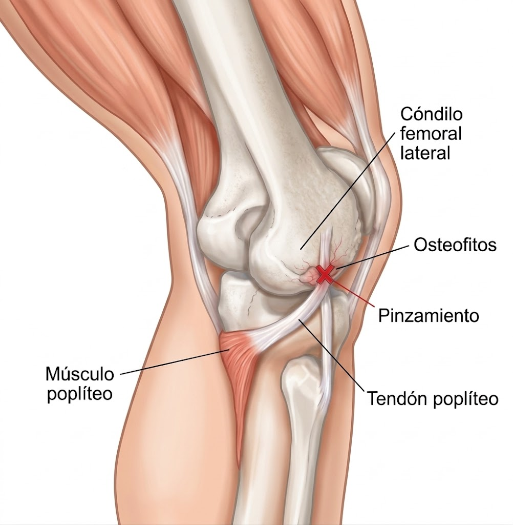 Carga sobre el tendón poplíteo