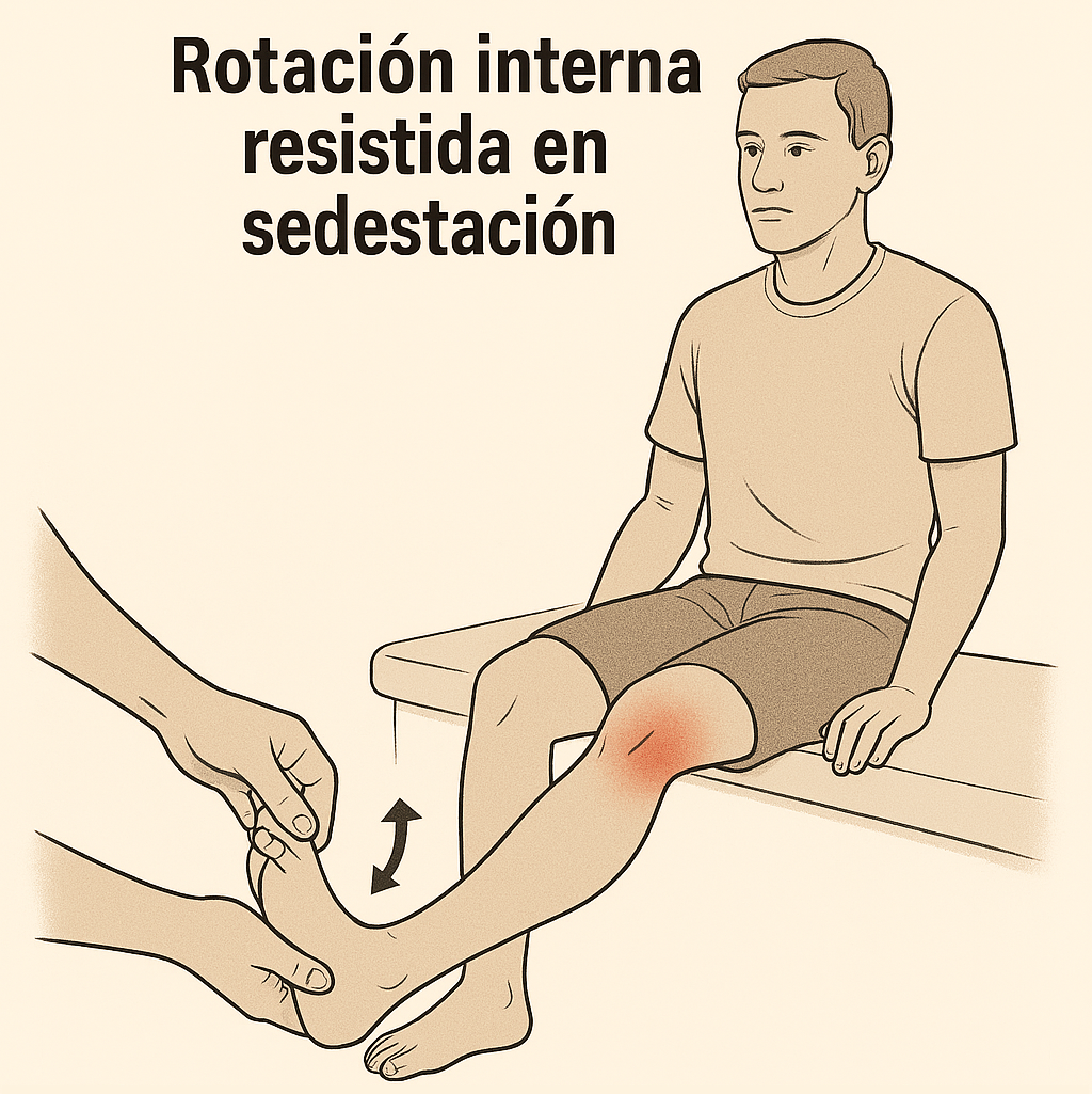 Rotación interna resistida en sedestación