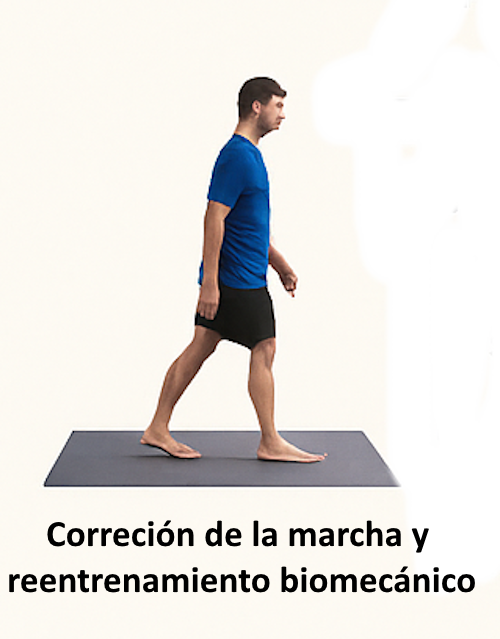 Reentrenamiento de la marcha sobre línea recta