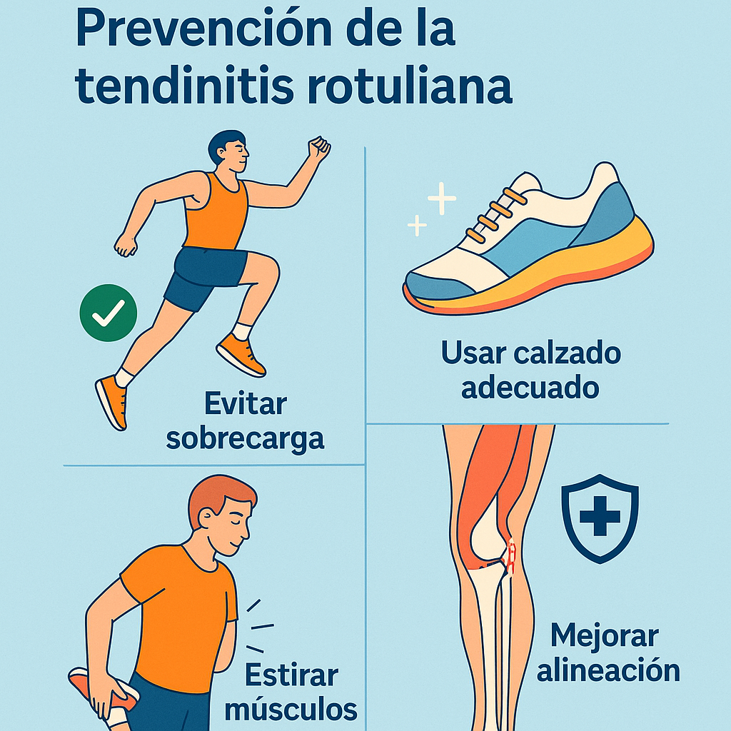 Prevención de tendinitis rotuliana