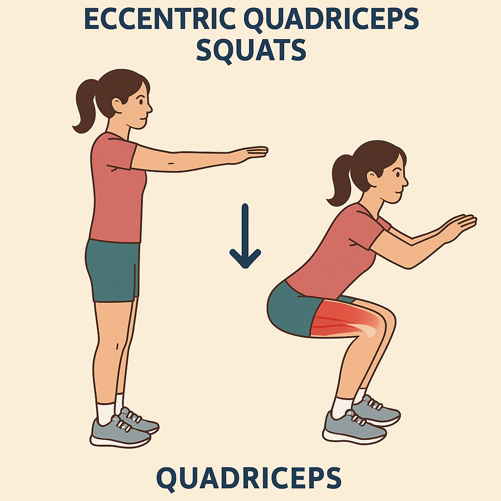 Ejercicio excéntrico de cuádriceps