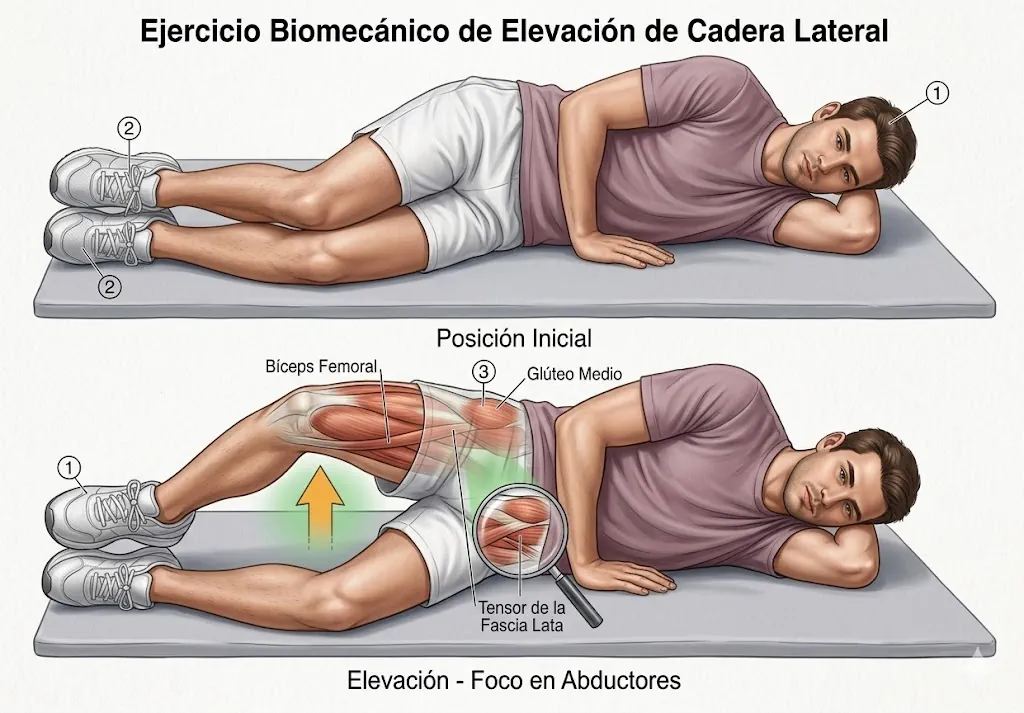 Ejercicio de clamshell