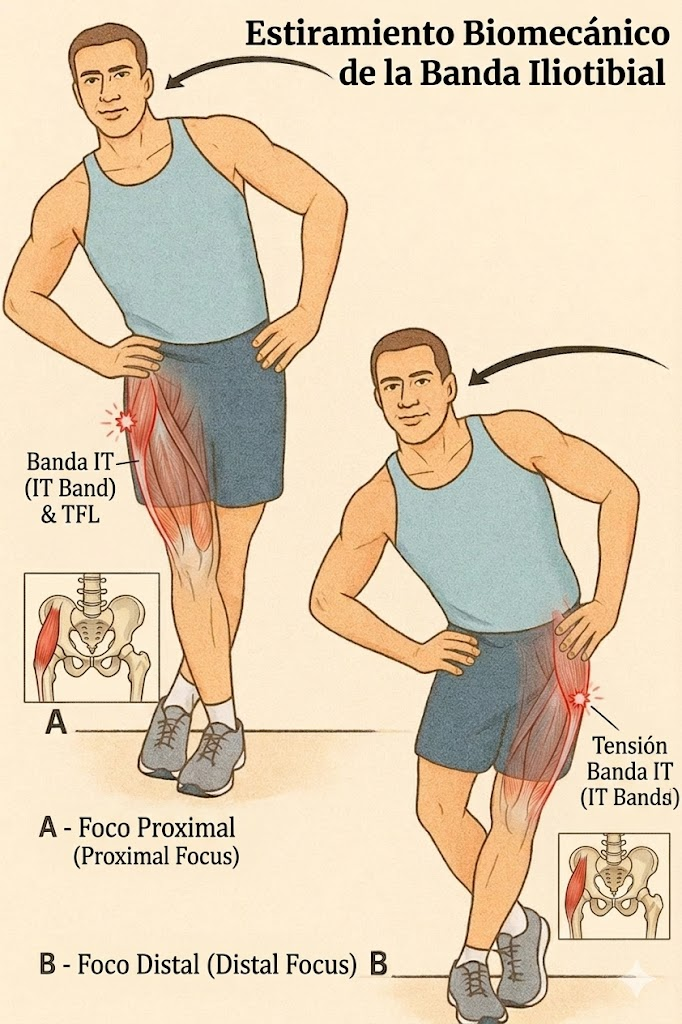 Estiramiento del tensor de la fascia lata