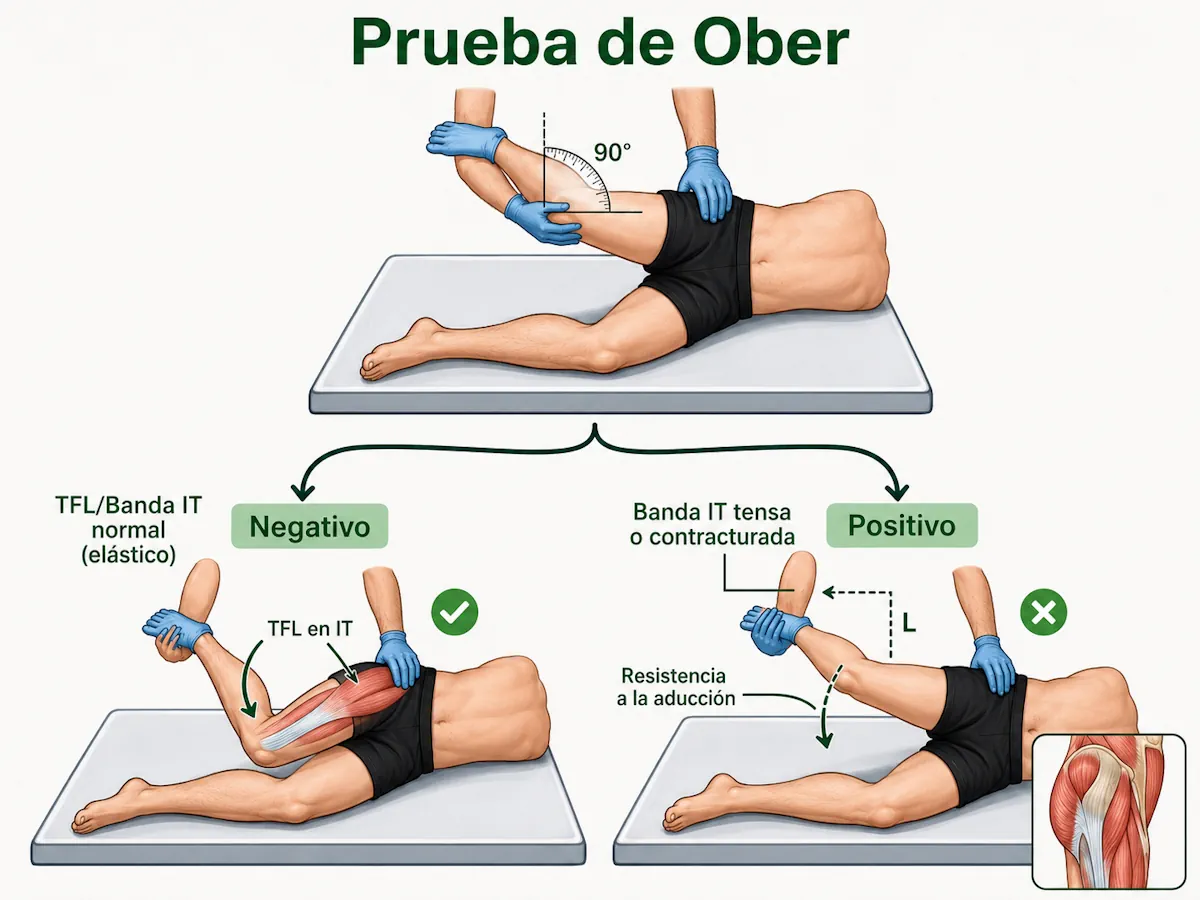 Test de Ober para valorar la movilidad lateral de la cadera