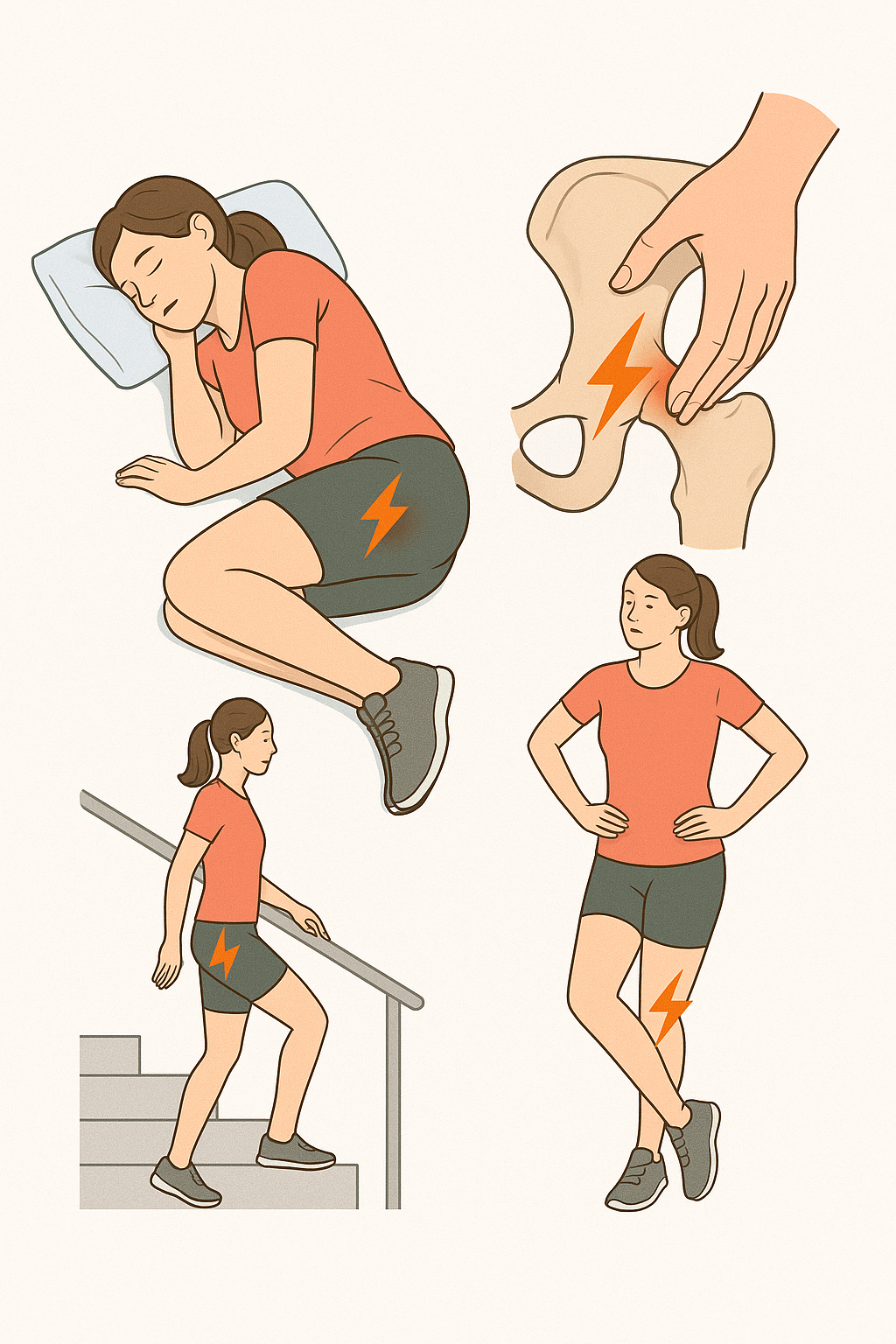 Síntomas de tendinitis glútea