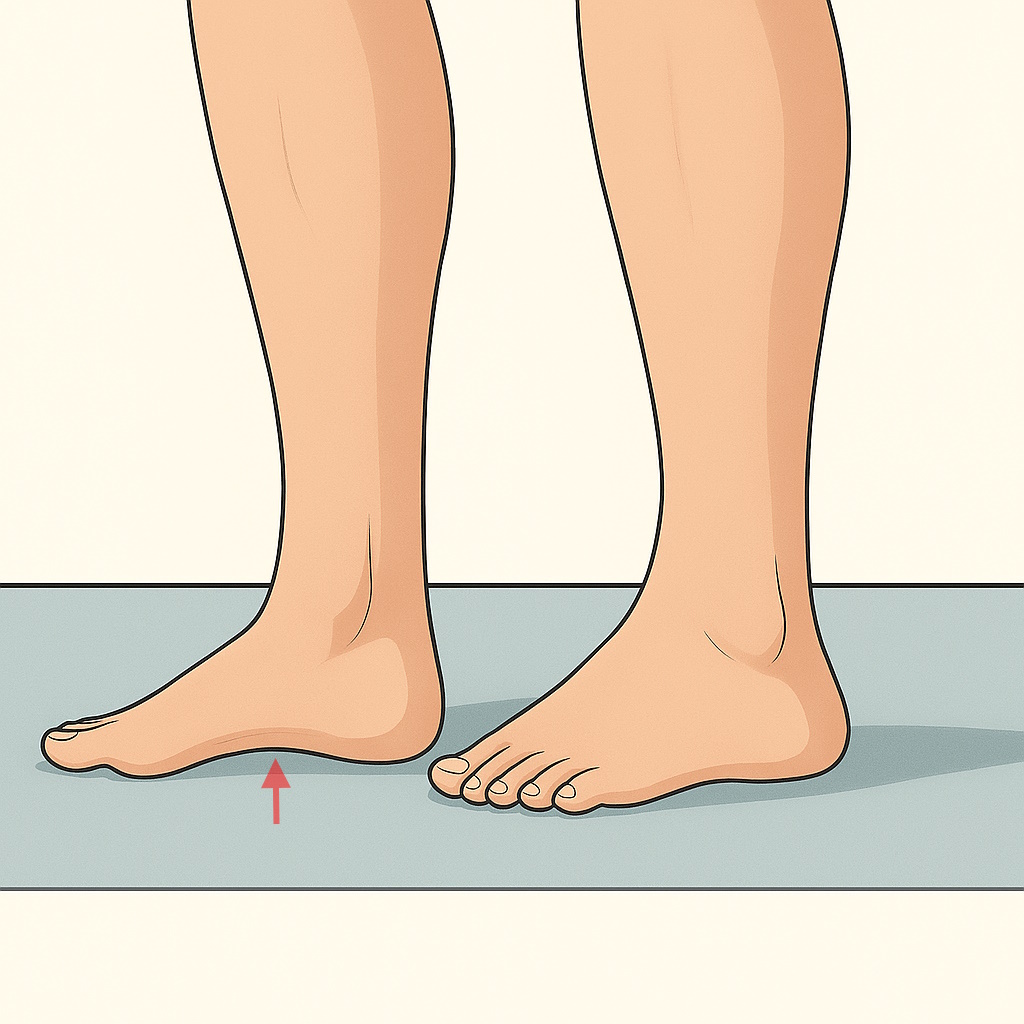 Prueba de deformidad del arco plantar