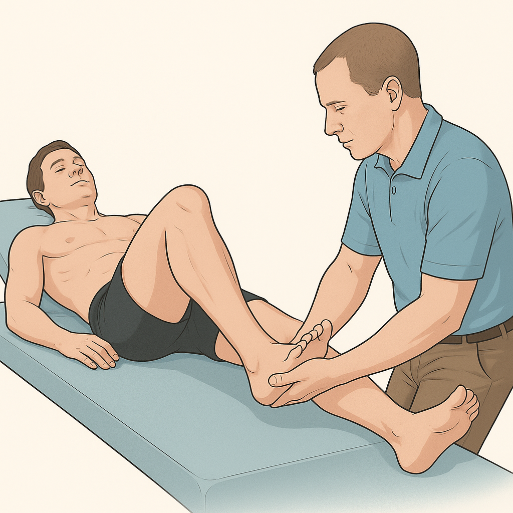 Prueba de flexión plantar e inversión resistida